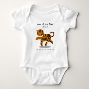 Jahr des Niedlichen Tierhalters von Zodiac 2022 Baby Strampler