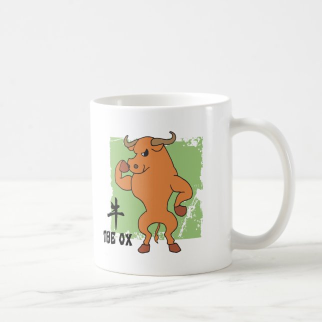 Jahr des Ochsen-Geschenks Kaffeetasse (Rechts)