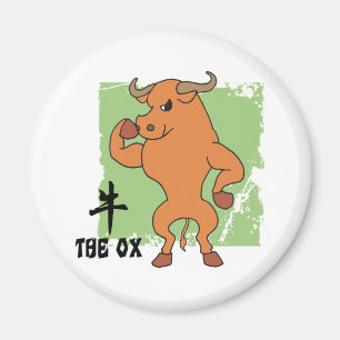 Jahr des Ochsen-Geschenks Magnet