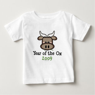 Jahr des Ochsen-Säuglings-T-Shirts Baby T-shirt
