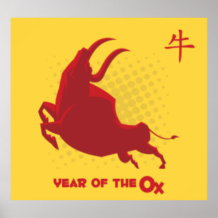 Jahr des OX Poster