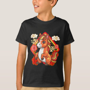 Jahr des Pferdes 2026 Chinesisches Neues Mondzodia T-Shirt