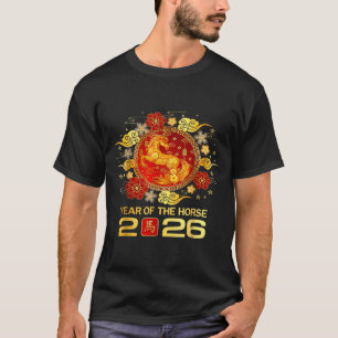 Jahr des Pferdes 2026 Chinesisches Neujahr 2026 Fa T-Shirt