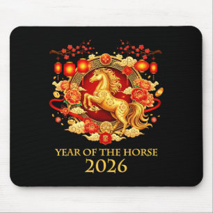 Jahr des Pferdes 2026 Chinesisches Neujahr Pferd L Mousepad