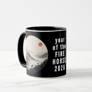 Jahr des Pferdes 2026 Chinesisches Neujahr  Tasse