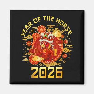 Jahr des Pferdes 2026 Familien-Matching Herren Dam Magnet