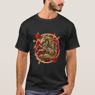 Jahr des Pferdes 2026 Lunar Neujahr Chinesisches N T-Shirt