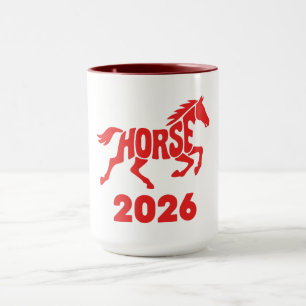 Jahr des Pferdes 2026 Tasse