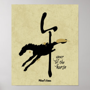 Jahr des Pferdes - Chinesischer Zodiak Poster