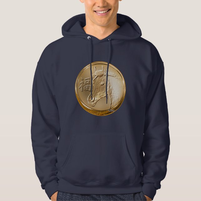 Jahr des Pferdes Hoodie (Vorderseite)