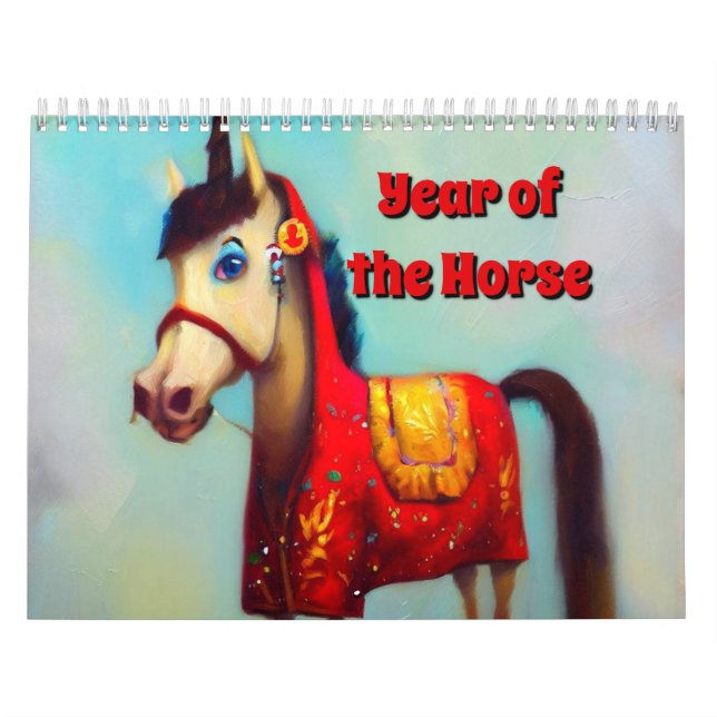 Jahr des Pferdes Kalender (Titelbild)