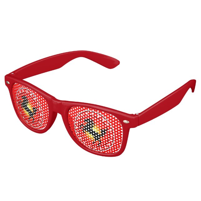 Jahr des Pferdes Partybrille (Schrägansicht)