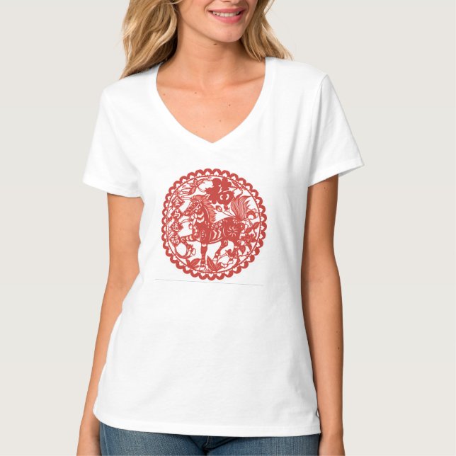 "Jahr des Pferds " T-Shirt (Vorderseite)