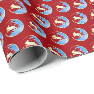 Jahr des Rabbit Wrapping Paper Geschenkpapier