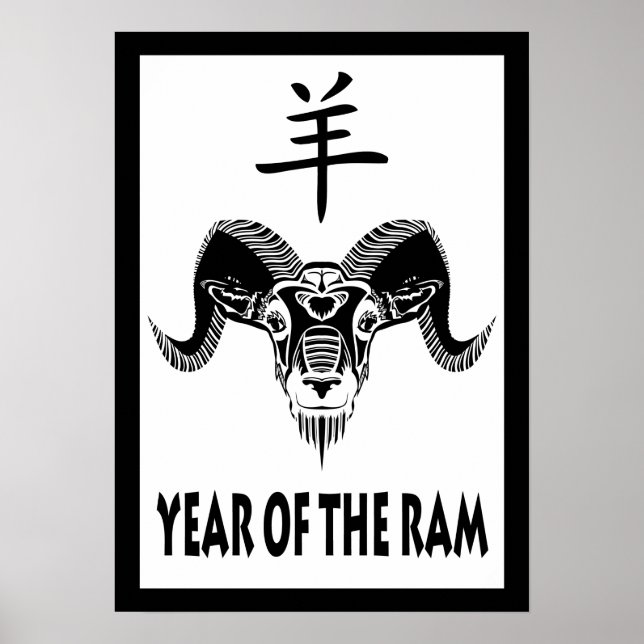Jahr des RAM (wildRam) Poster (Vorne)