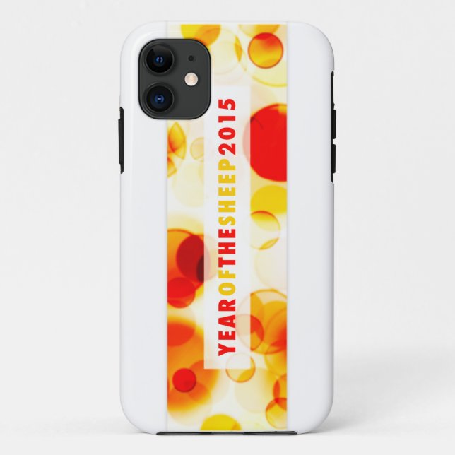Jahr des Schafs 2015 (Bukeh) Case-Mate iPhone Hülle (Rückseite)
