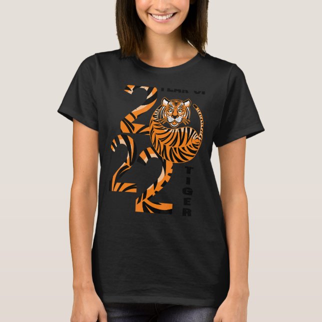 Jahr des Tiger 2022 glücklich Chinesisch Neues Jah T-Shirt (Vorderseite)
