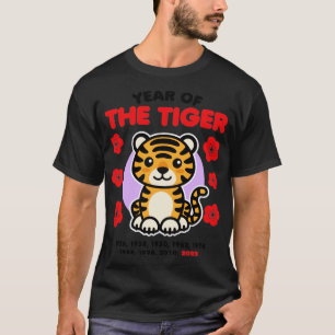 Jahr des Tiger 2022 Glückliches chinesisches Zodia T-Shirt