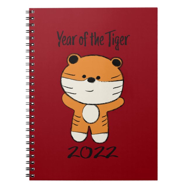 Jahr des Tiger 2022 Notizblock (Vorderseite)