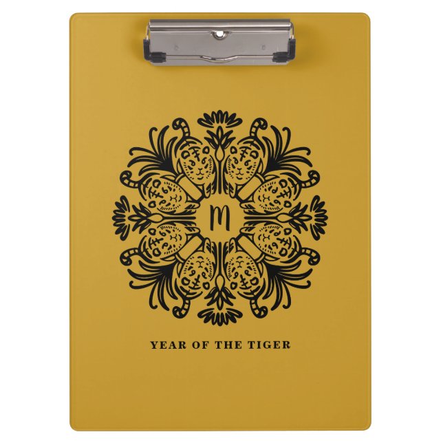 Jahr-des-Tiger-Kalender 2027 Klemmbrett (Vorderseite)