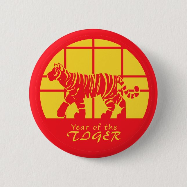 Jahr des Tigers Button (Vorderseite)