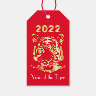 Jahr des Tigers Geschenkanhänger