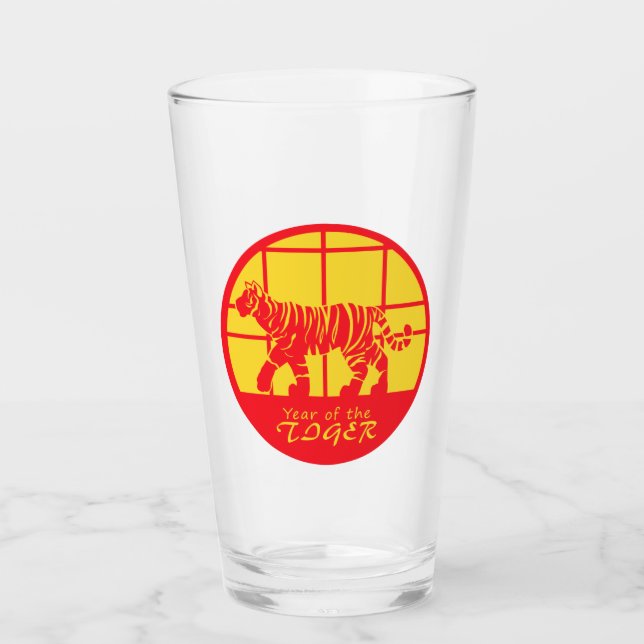 Jahr des Tigers Glas (Vorderseite)