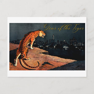 Jahr des Tigers Postkarte