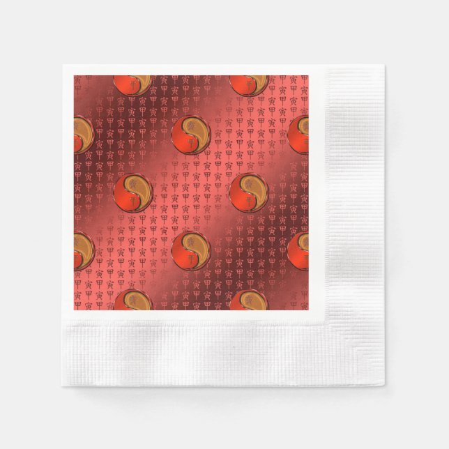 Jahr des Tigers Serviette (Vorderseite)