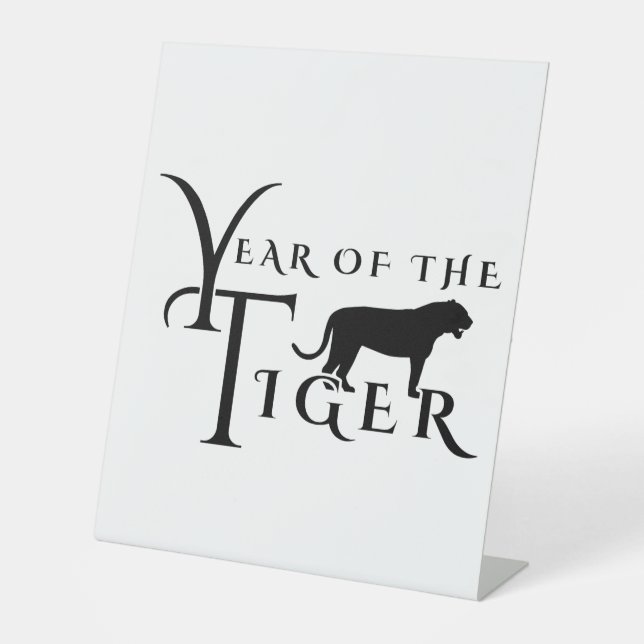 Jahr des Tigers Sockelschild (Vorderseite)