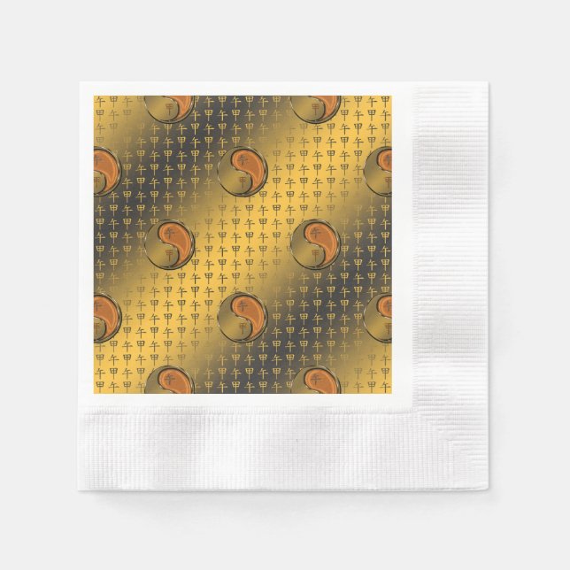 Jahr des Waldhorns Serviette (Vorderseite)