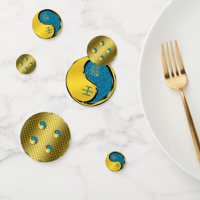 Jahr des Wasserdrachen Konfetti (Gruppe)