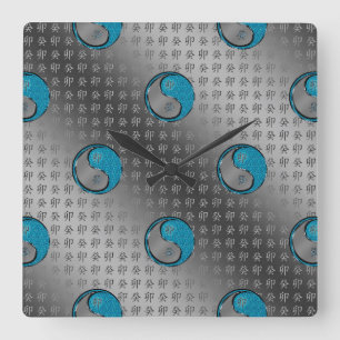 Jahr des Wasserkaninchens Quadratische Wanduhr