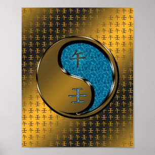 Jahr des Wasserpferdes Poster