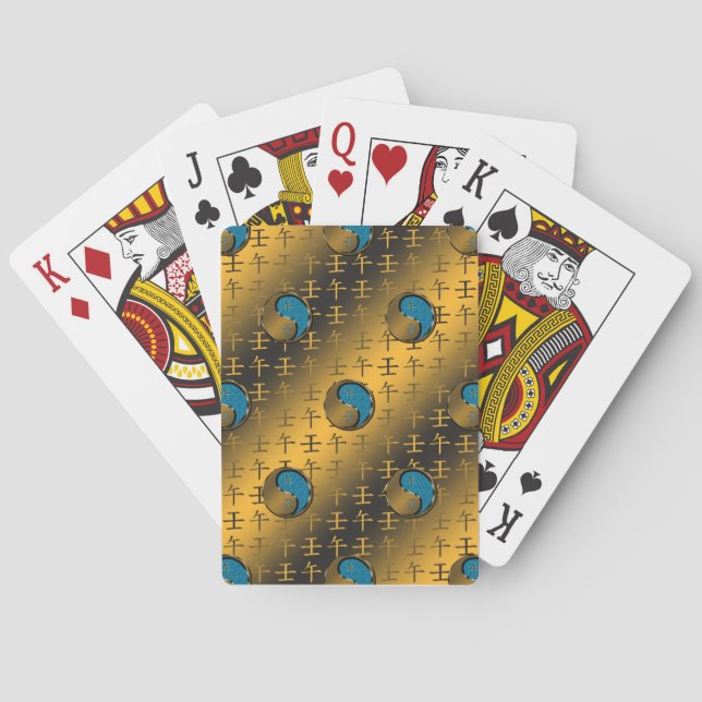 Jahr des Wasserpferds Spielkarten (Rückseite)