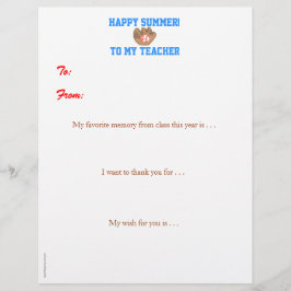 Jahr-Endepersonalisierter Lehrer danken Ihnen -