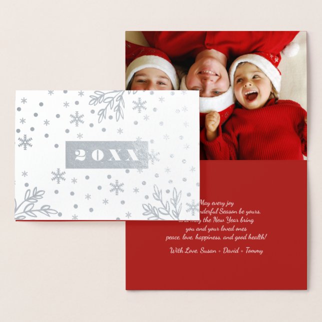 Jahr | Happy New Year Luxury Real Foil Card Folienkarte (Anzeige)