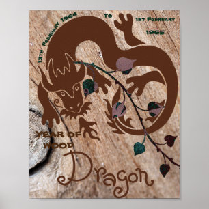 JAHR HOLZDRAGON! POSTER