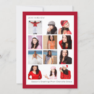 Jahr im Review 12 Foto Personalisiert Weihnachten