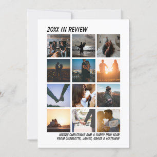 Jahr im Review 12 Foto Personalisiert Weihnachten