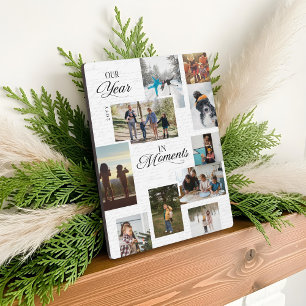 Jahr in Moments Foto Gallery Collage Keepake Fotoplatte