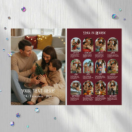 Jahr in Review 12 Foto Family Feiertagskarte