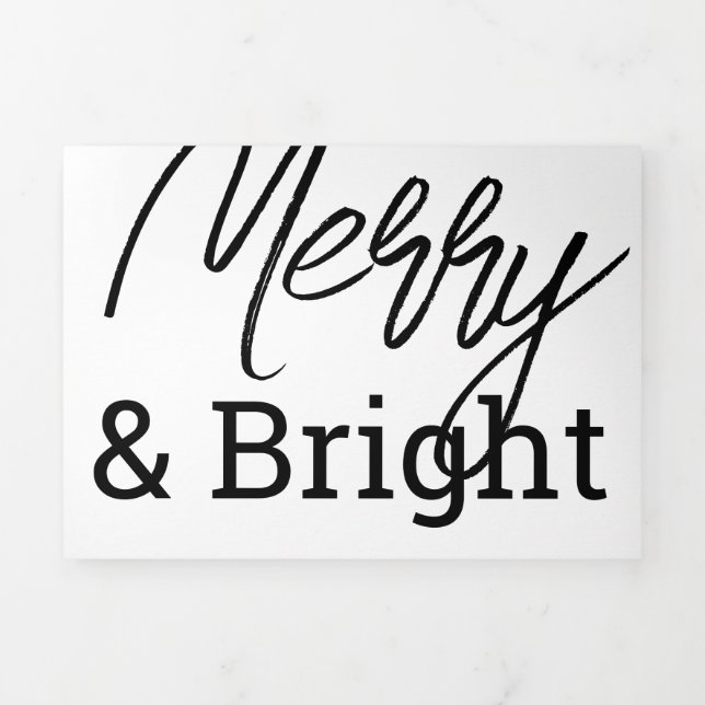 Jahr in Review Newspaper News Family Fotos Dreifach Gefaltete Urlaubskarte (Cover)