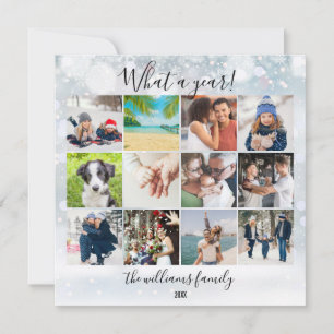 Jahr in Überprüfung 12 Foto Was für ein Jahr Schne Feiertagskarte