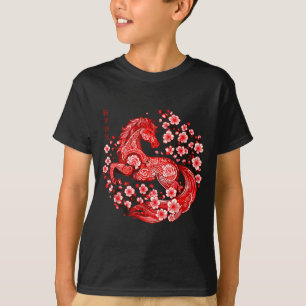 Jahr Lustiges Pferd Chinesisches Sternzeichen Pfer T-Shirt