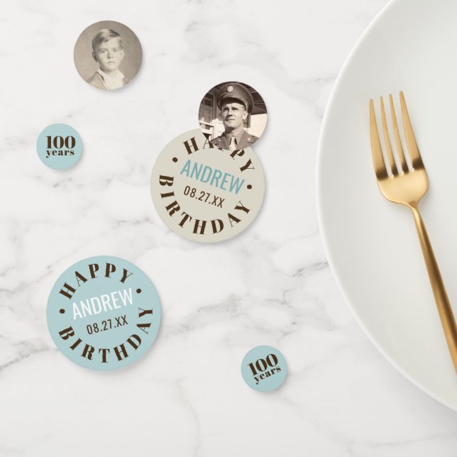 Jahr | Meilenstein Birthday Konfetti (Gruppe)