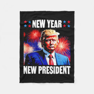 Jahr neuer Präsident Trump 2024 Fleecedecke