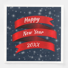 Jahr verändern Text glücklich Neues Jahr 20xx Red  Serviette
