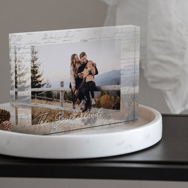 Jahr voll mit Erinnerungen Foto-Speicher-Keepsake Fotoblock (Year Full of Memories Family Photo Memory Keepsake)