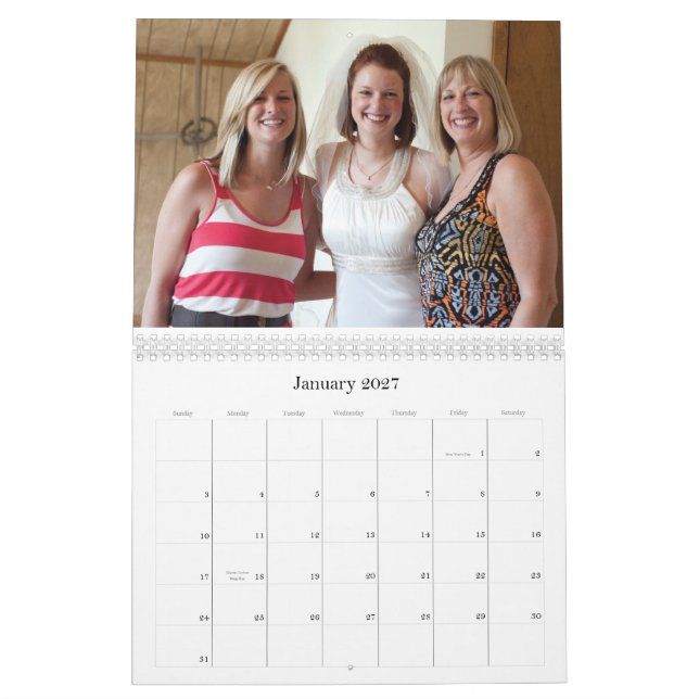 Jahr von Kalender 2012 (Jan 2027)